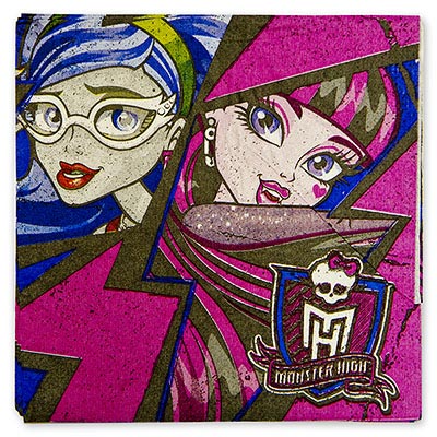 Салфетки Monster High,33 см,16 шт